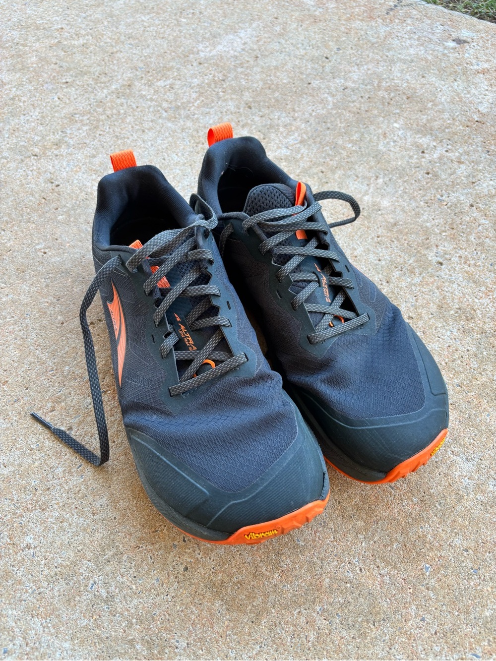 Altra Men's Black and Orange Trail Runners